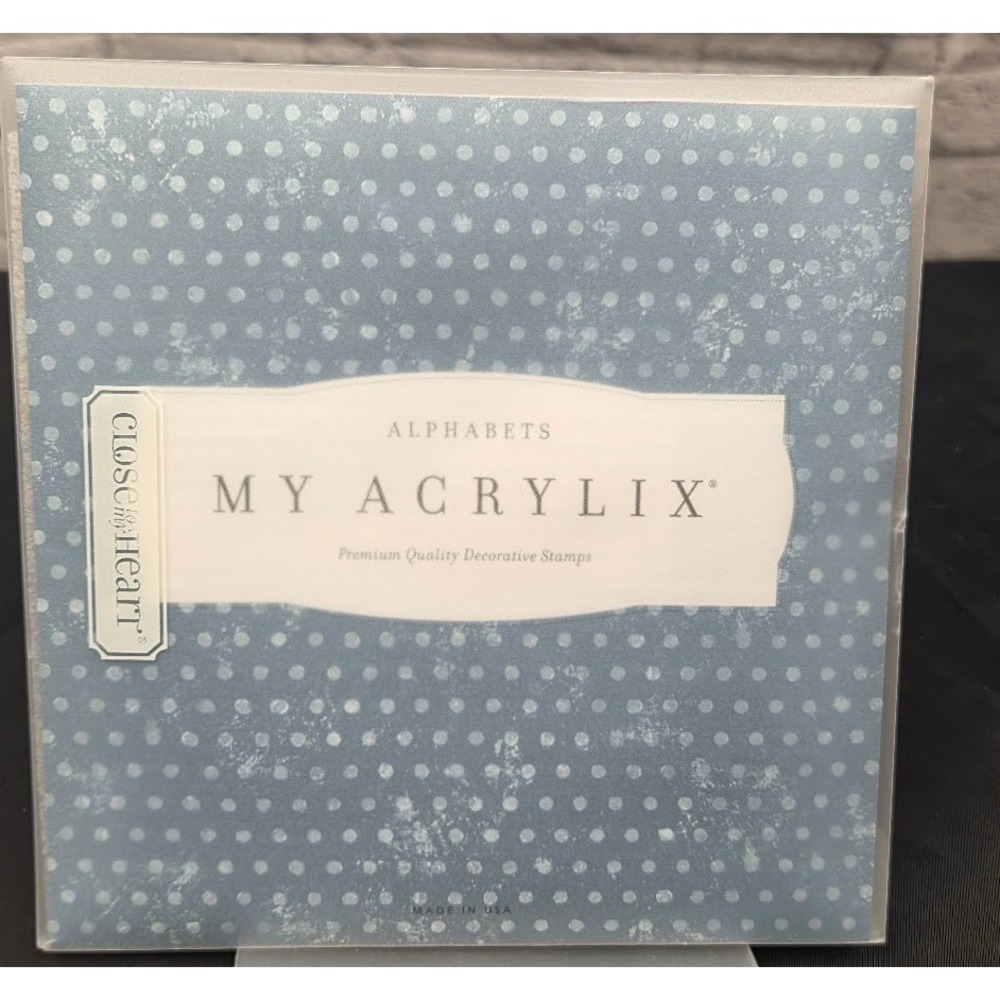 Close To My Heart My Acrylix Alphabets Letters Numbers Stamps Cling